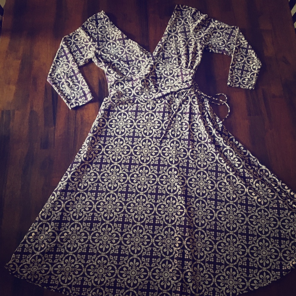 London Times Wrap Dress
